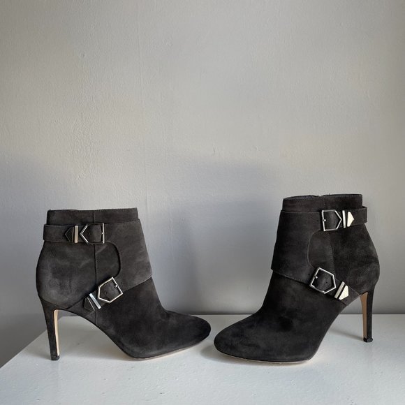 Via Spiga Booties in Graphite Suede - Picture 2 of 11
